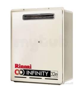 Rinnai Range Of Gas Wall and Water Heaters -  Rinnai Infinity 32e Ext Water Heater Lpg