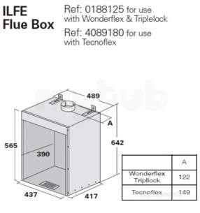 Rite Vent Flue Liner -  Rite-vent 125 Dia Flex Ilfe Fluebox