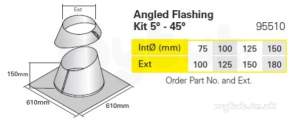 Rite Vent B Vent -  Ritevent 180mm Angled Flashing 95510180