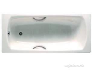 Roca Metal Steel Baths -  Roca Swing 1700 X 750mm No Tap Holes Bath White Plus A/s