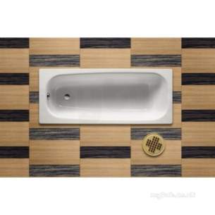 Roca Metal Steel Baths -  Contesa 1500 X 700mm No Tap Holes Bath White