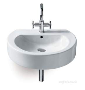 Roca Sanitaryware -  Roca Happening 580 X 490mm One Tap Hole Basin White