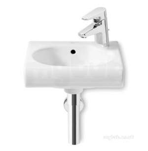 Roca Sanitaryware -  Roca Meridian-n Compact 350 One Tap Hole C/r Basin Right Hand Wh