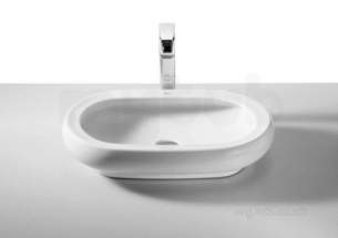 Roca Sanitaryware -  Roca Art 600 X 380mm No Tap Holes On Countertop Basin Wh