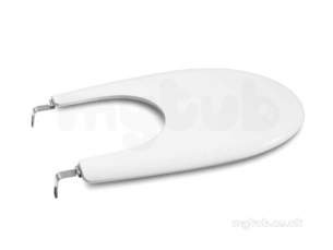 Roca Laura Bidet Cvr White C/w Chrome Hinges