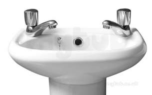 Roca Reyna 400 Basin Two Tap Holes White 475131000