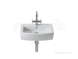 Roca Sanitaryware -  Roca Hall 550mm One Tap Hole Wall Hung Basin White