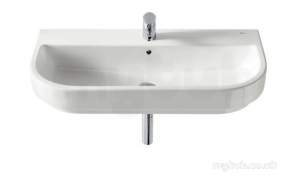 Roca Sanitaryware -  Roca Long Island 900 One Tap Hole Vanity Or W/h Basin Wh