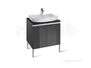 Roca Furniture and Vanity Basins -  Roca H And H 610 X 410 Base Unit Single Draw W/nut