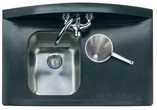 Rangemaster Sinks -  Roma Gemini Nra10602 1 5brhd Ss/blk