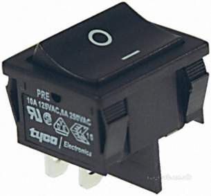 Rs Components -  Rs 495-4074 Black Dpst On/off Switch