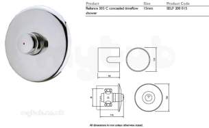 Rwc Water Mixing Products -  Timeflow 503c Conc Shower Valve Self 200 015