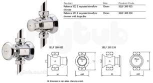 Rwc Water Mixing Products -  Timeflow 503e Exp Shower Valve Self 200 025