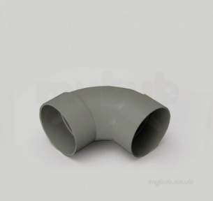 Center Soil Waste and Overflow -  Center Bend 110mm X 87.50 Deg Grey