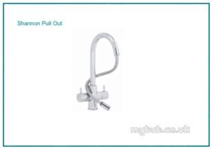 Astracast Brassware -  Shannon Tp0421 Qt Mono Pull-out Tap Ch