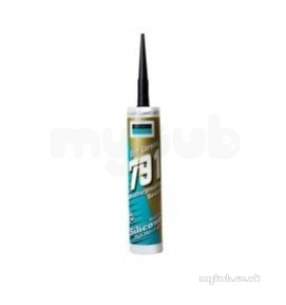 Alumasc Rainwater Products -  Black Silicone Sealant 310cc Ss991561