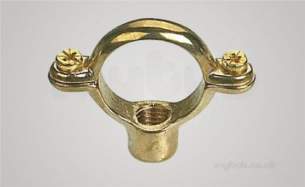 Single Pipe Rings and Backplates M10 -  15mm M10 Brass Single Pipe Ring Mr15