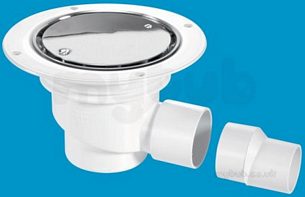 Mcalpine Waste traps overflow -  Mcalpine Tsg1ss Trapped Shower Gully Seal 75mm