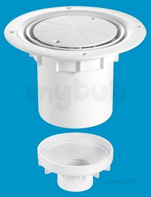 Mcalpine Waste traps overflow -  Mcalpine Tsg2wh Trapped Shower Gully Seal 75mm