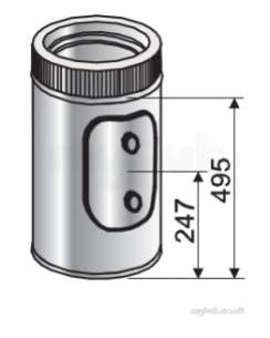 Specflue Twinwall System -  Specflue 130mm Iflue Inspection Length