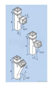 Alumasc Rainwater Products -  Plain 3 Inch X 3 Inch X135d Sq Branch Rw33/br/xx