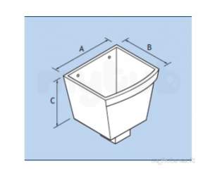 Alumasc Rainwater Products -  Plain 3 Inch X 3 Inch Sq Rw Head Rect Rw33/rh