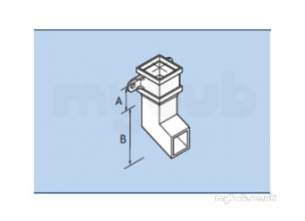 Alumasc Rainwater Products -  Alumasc Ppc 4 Inch Sq Shoe Rw44/sh