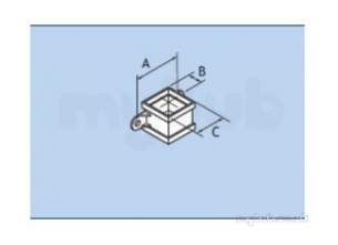 Alumasc Rainwater Products -  Plain 3 Inch X 3 Inch Sq Pipe Socket Rw33/ps