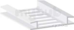 Swish Facia and Soffit Boards -  25mm Cappit/jumbo Ventilator Wh C238