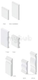 Swish Facia and Soffit Boards -  Swish 70mm Decorative Skirting Sd70