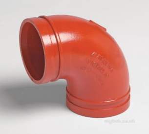 Victaulic Painted Fittings Up To 300mm -  Victaulic Grv 165.1 11 45 Degree Elbow 150