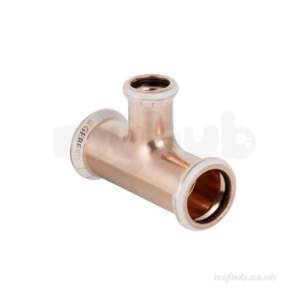 Mapress Copper Fittings -  Geberit Mps Cu 61104 Ree Tee 15x15x22