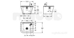 Sissons Stainless Steel Products -  G21664n Wall Hung Drinking Fount Ex Ped Ss