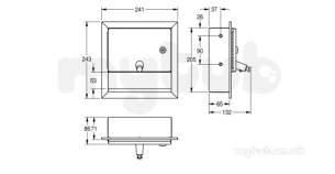 Sissons Stainless Steel Products -  Sissons Rodan Recessed Soap Dispenser