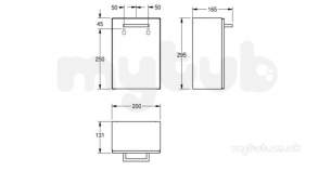 Sissons Stainless Steel Products -  Sissons Rodan Waste Bin Hygiene Rodx611