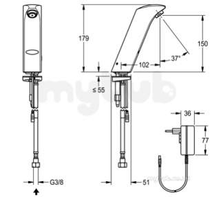 Sissons Stainless Steel Products -  Sissons Protonic-s Pillar Tap Mains