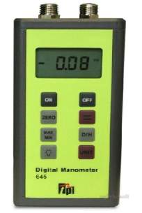 Test Products International Detectors -  Tpi 645 Tuffman Manometer Digital 30 Psi