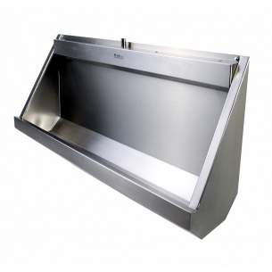 Pland Commercial Stainless Steel -  Pland Wall Mounted 1500mm Economy Urinal Conc Sparge