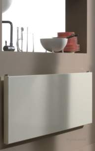 The Radiator Company Towel Warmers and Decorative Rads -  Ice 605x1220 Single Horizontal White
