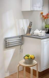 The Radiator Company Towel Warmers and Decorative Rads -  Poll Kitchen Electric 230 X 450 White