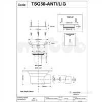 Mca 50mm W/s Ho Anti-lig Gully Tsg50-anti/lig