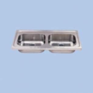 Twyfords Commercial Sanitaryware -  Vecta Ss9024 1200 X 600 No Tap Holes Hospital Sink Ss Ss9024ss