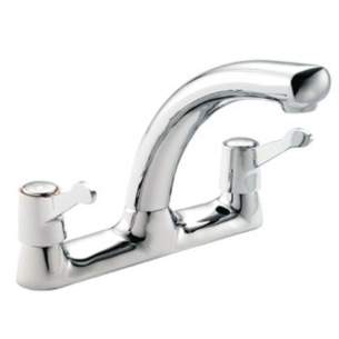 Swan Brassware -  New Swan Two Tap Holes Qt Lever Kitchen Mixer Cp