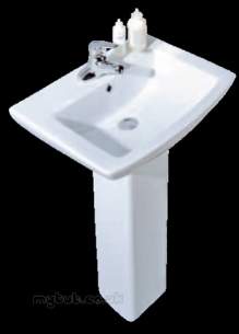 56.0001 Ultima Basin 590mm One Tap Hole White