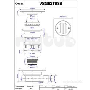 Mcalpine Waste traps overflow -  Mcalpine Mca Valve Gully 150mm Ss Tile