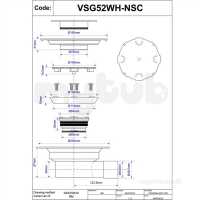 Mcalpine Waste traps overflow -  Mca Two-piece Valve Gully Wh Nsc