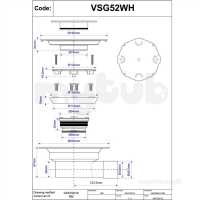 Mcalpine Waste traps overflow -  Mca Two-piece Valve Gully Wh Cover