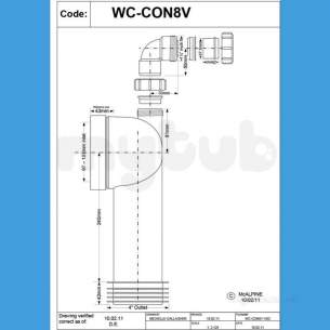 Mcalpine W C Connectors -  Mcalpine Wc-con8v Bossed Wc Connector 90 Deg