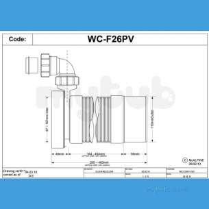 Mcalpine Flexible Pan Connector Wc-f26pv