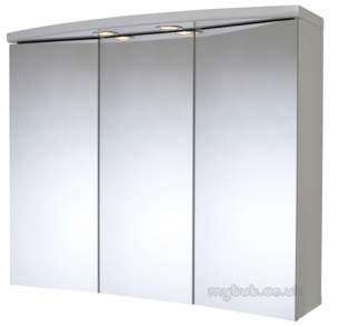 Croydex Bathroom Accessories -  Seine Wc145622e 3 Door Illumin Cabinet